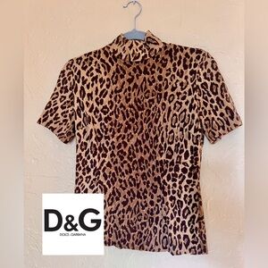 Dolce&Gabbana's leopard print top 100% wool